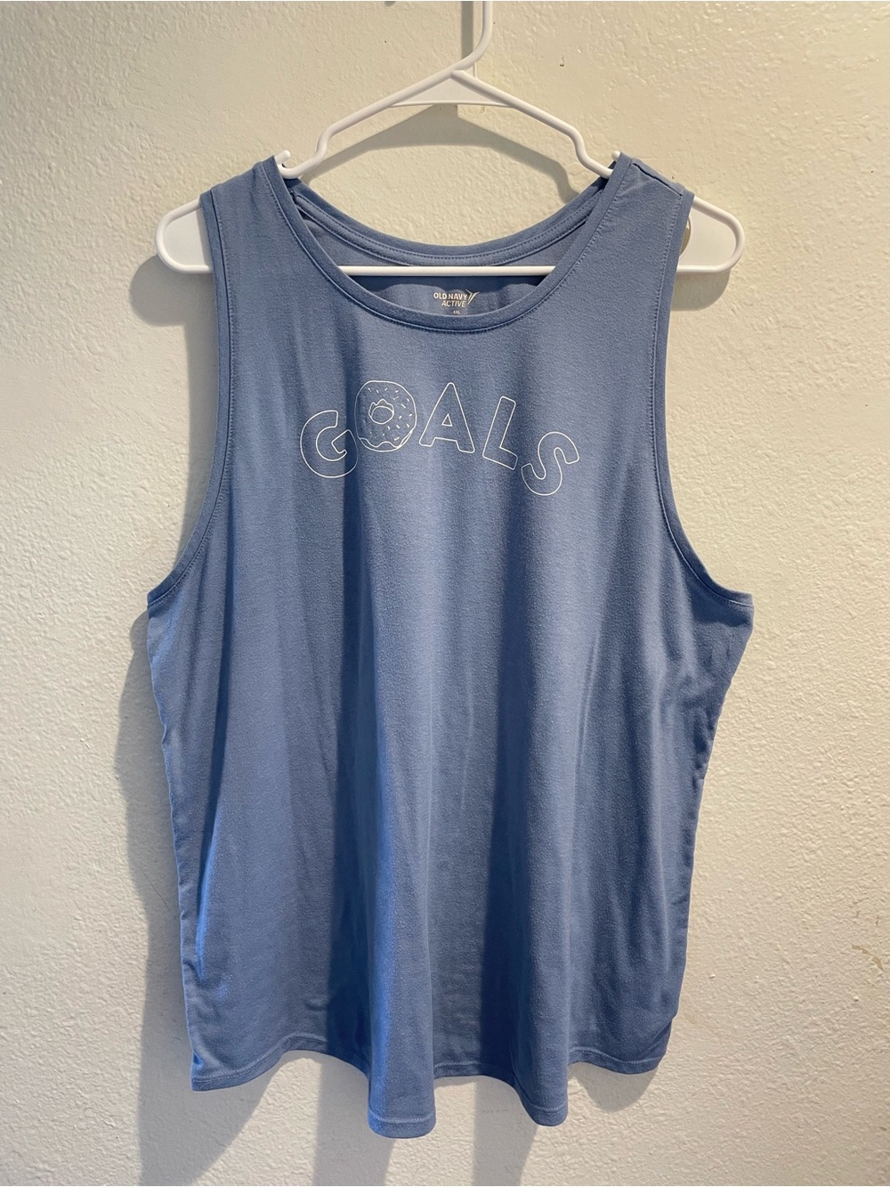🍩 Old Navy Active "GOALS" Donut Graphic Tank XXL